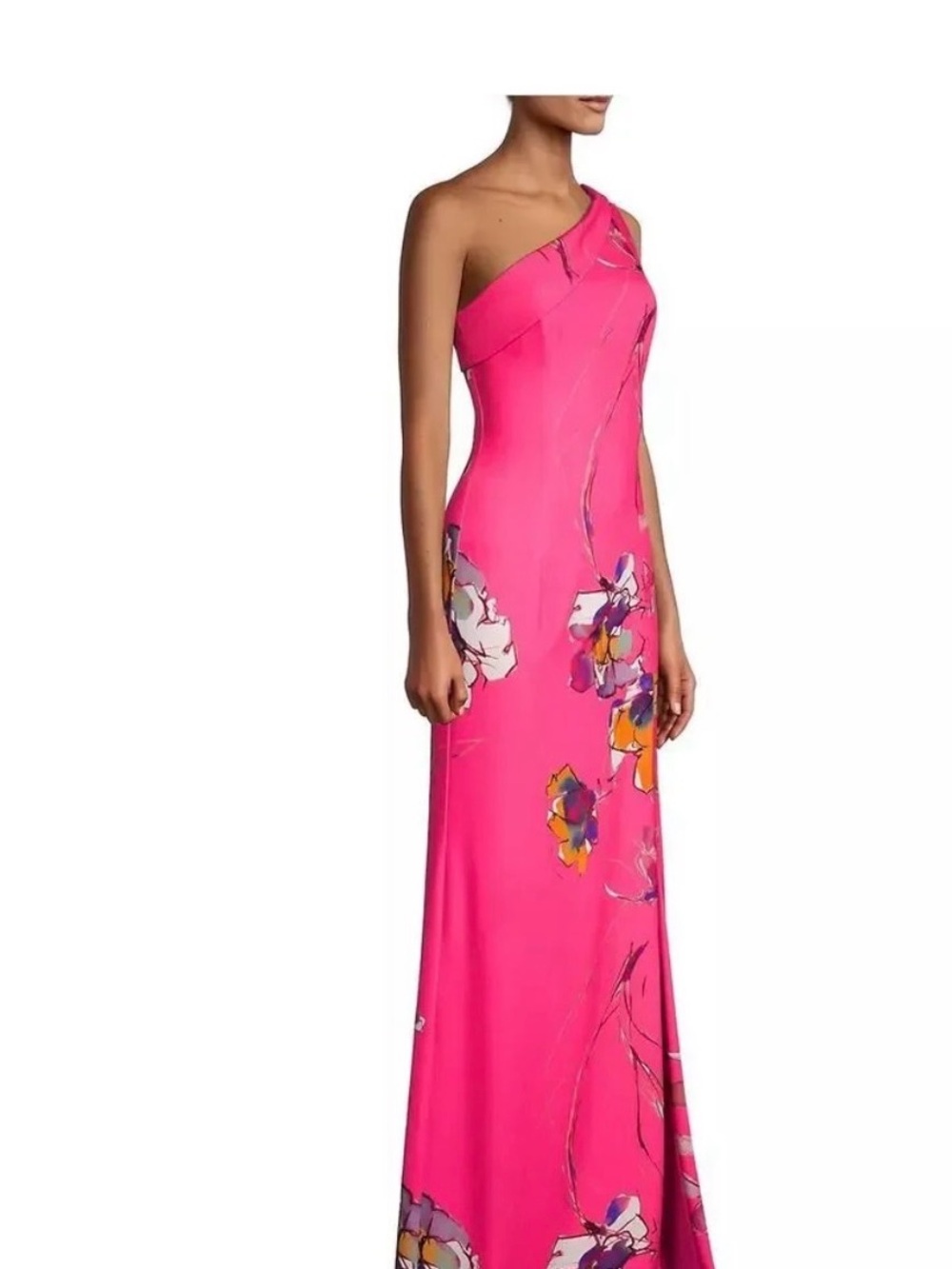 Black Halo one shoulder gown, NWT Sz 14